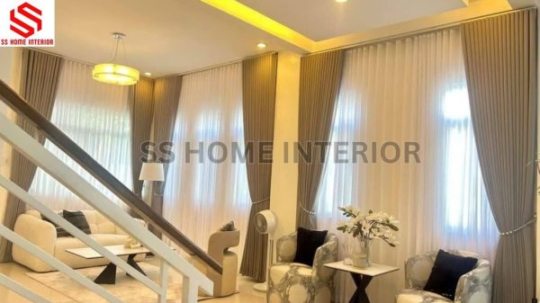 front curtain Velvet & back white Shafoon