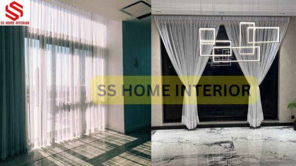 front curtain Velvet & back white Shafoon