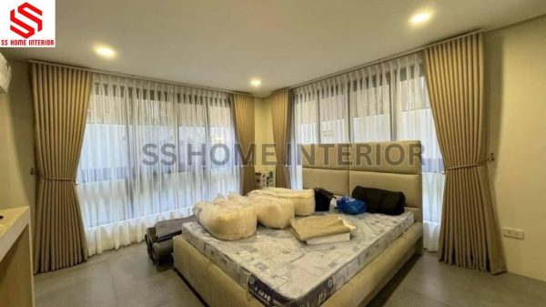 front curtain Velvet & back white Shafoon