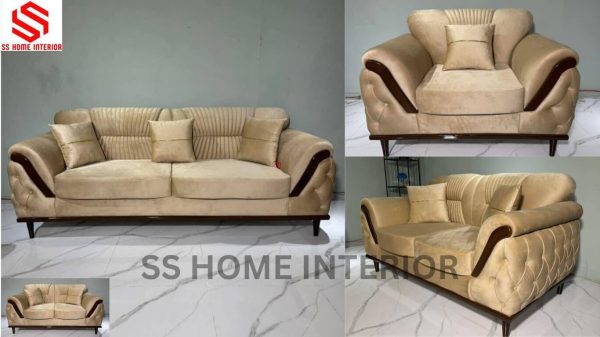 Luxury Velvet Sofa Set